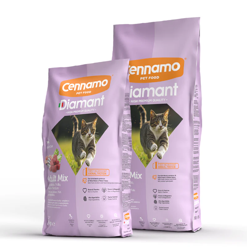 DIAMANT Micio Mix Adult con Manzo Pollo Pesce e Verdure