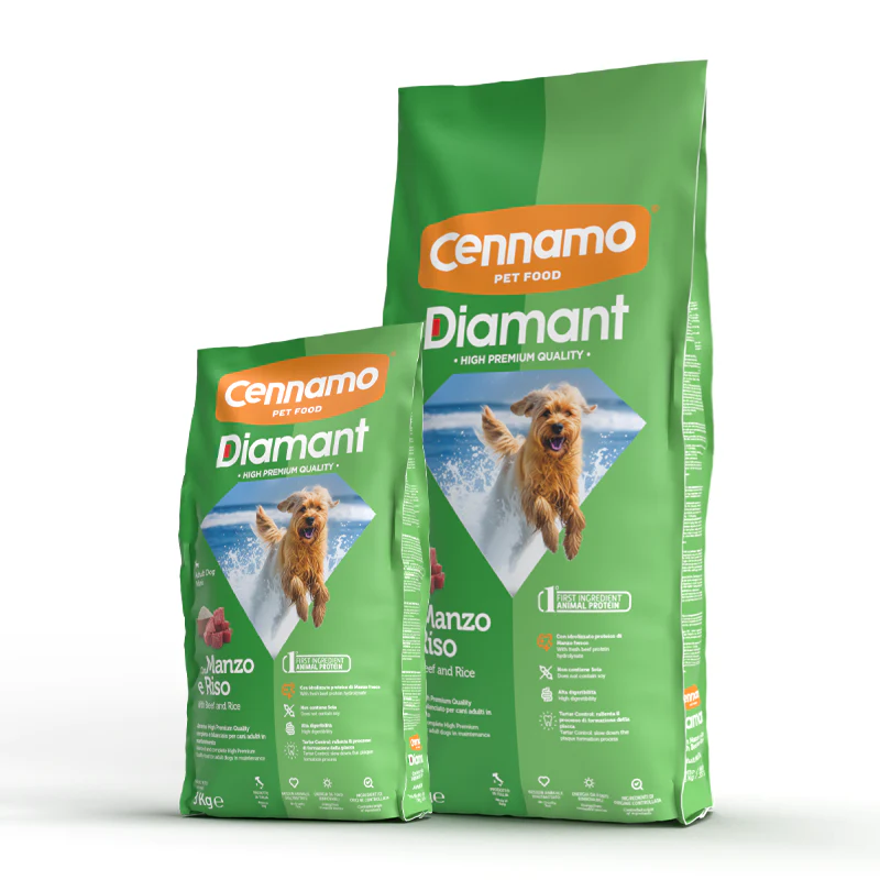 DIAMANT Dog Adult Mini con Manzo e Riso