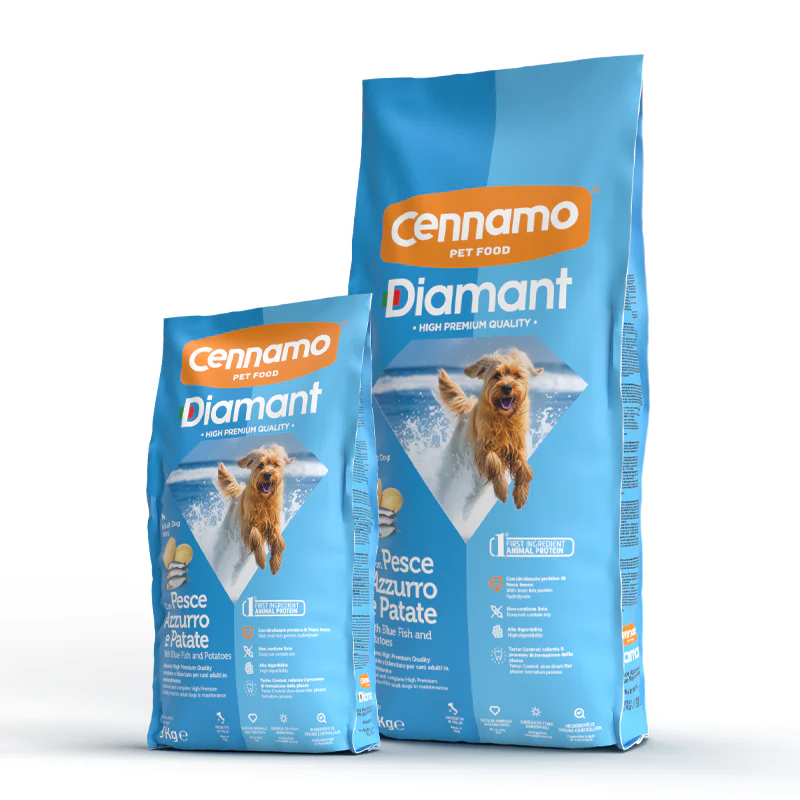 DIAMANT Dog Adult Mini con Pesce Azzurro e Patate