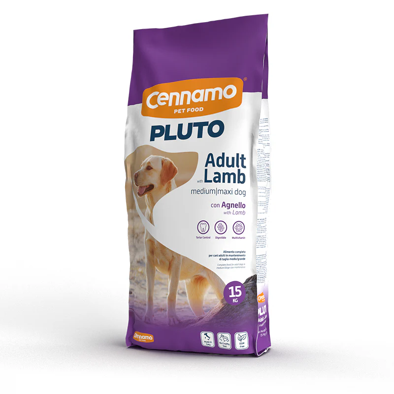 PLUTO Dog Adult Medium Maxi Lamb 15 Kg